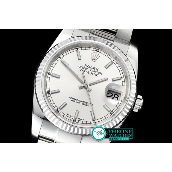 Rolex - DJ 116234 Flt 904L Oyst SS/SS Silv/Stk DJF V2 A2824