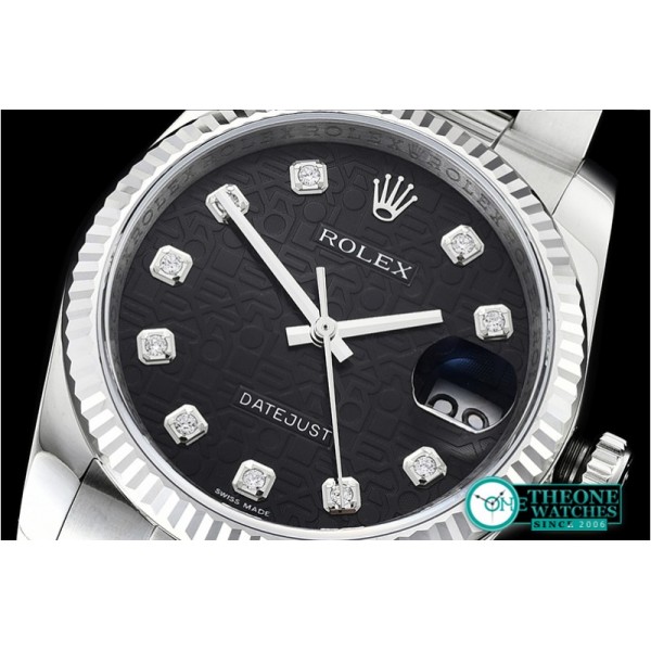 Rolex - DJ 116234 Flt 904L Oyst SS/SS Blk Diam DJF V2 A2824