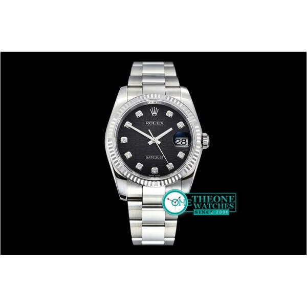 Rolex - DJ 116234 Flt 904L Oyst SS/SS Blk Diam DJF V2 A2824