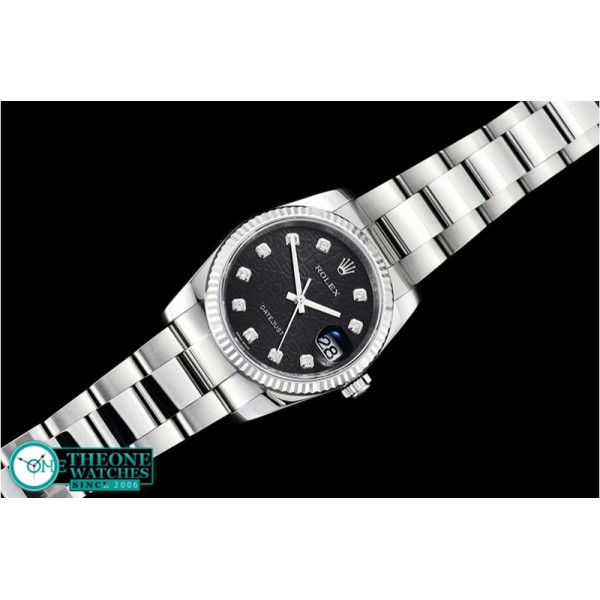 Rolex - DJ 116234 Flt 904L Oyst SS/SS Blk Diam DJF V2 A2824