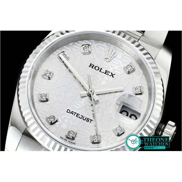 Rolex - DJ 116234 Flt 904L Oyst SS/SS Silv Diam DJF V2 A2824