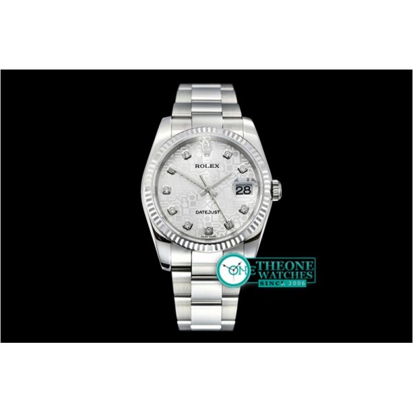 Rolex - DJ 116234 Flt 904L Oyst SS/SS Silv Diam DJF V2 A2824