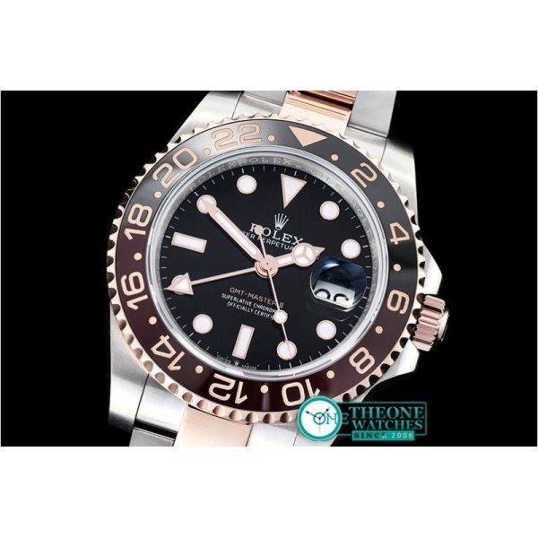 Rolex - GMT Master II 2018 126711 RG/SS Black BP A2836