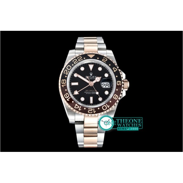 Rolex - GMT Master II 2018 126711 RG/SS Black BP A2836