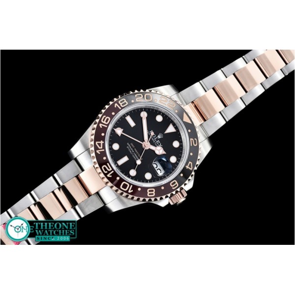 Rolex - GMT Master II 2018 126711 RG/SS Black BP A2836