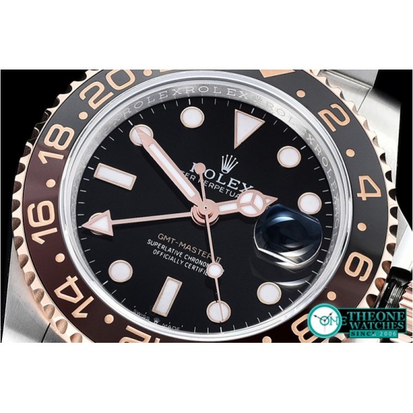 Rolex - GMT Master II 2018 126711 RG/SS Black BP A2836