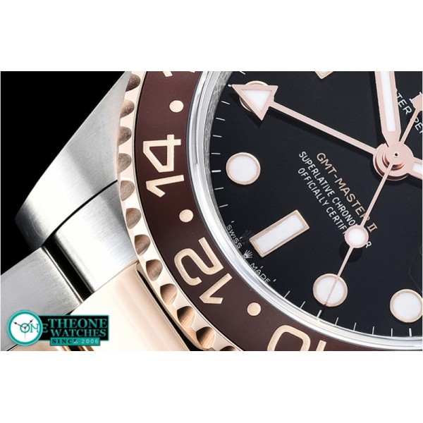 Rolex - GMT Master II 2018 126711 RG/SS Black BP A2836