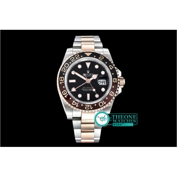 Rolex - GMT Master II 2018 126711 RG/SS Black BP Asia 2813