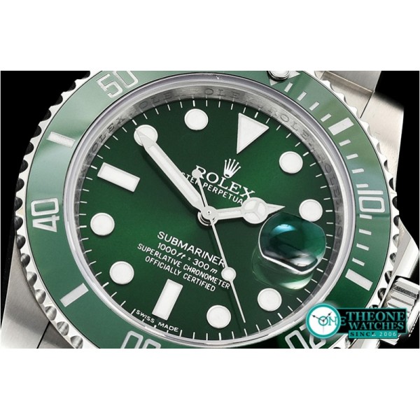 Rolex - Submariner 116610LV SS/SS Green DJF V2 DJ3135 Mod