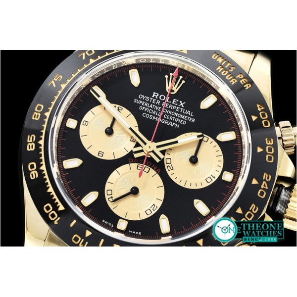 Rolex - Daytona 116518 CER/YG/RU Black/Stk ARF V2 A4130 Mod