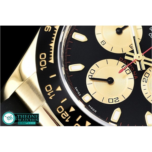 Rolex - Daytona 116518 CER/YG/RU Black/Stk ARF V2 A4130 Mod