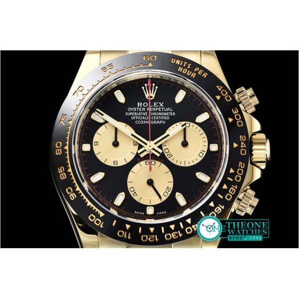 Rolex - Daytona 116518 CER/YG/RU Black/Stk ARF V2 A4130 Mod