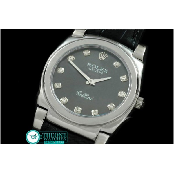 Rolex - Cellini SS/LE Grey Diam Swiss Quartz