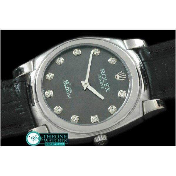 Rolex - Cellini SS/LE Grey Diam Swiss Quartz