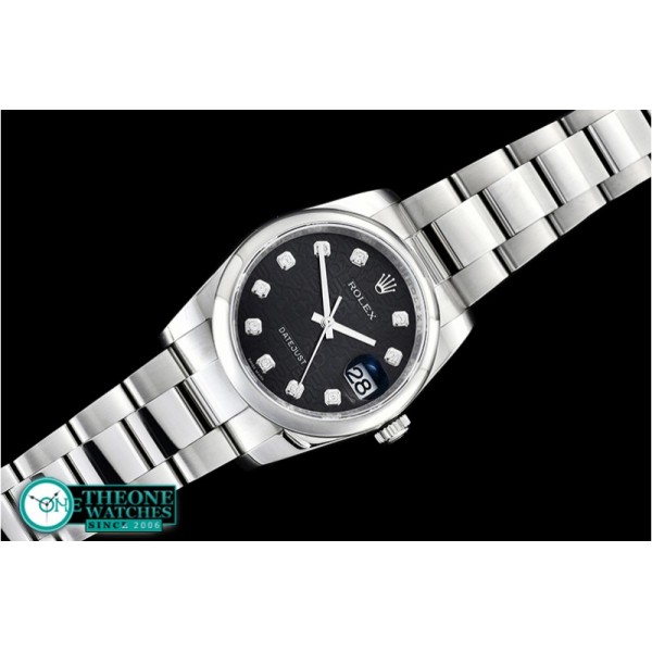 Rolex - DJ 116234 Smt 904L Oyst SS/SS Blk Diam DJF V2 A2824