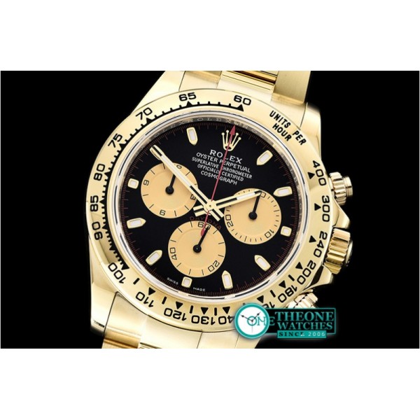 Rolex - Daytona 116518 YG/YG Black/Stk ARF V2 A4130 Mod