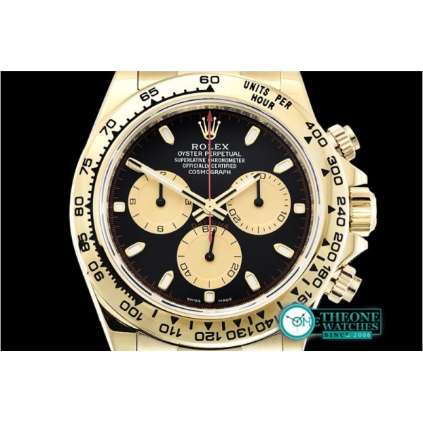 Rolex - Daytona 116518 YG/YG Black/Stk ARF V2 A4130 Mod