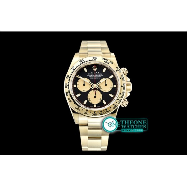 Rolex - Daytona 116518 YG/YG Black/Stk ARF V2 A4130 Mod