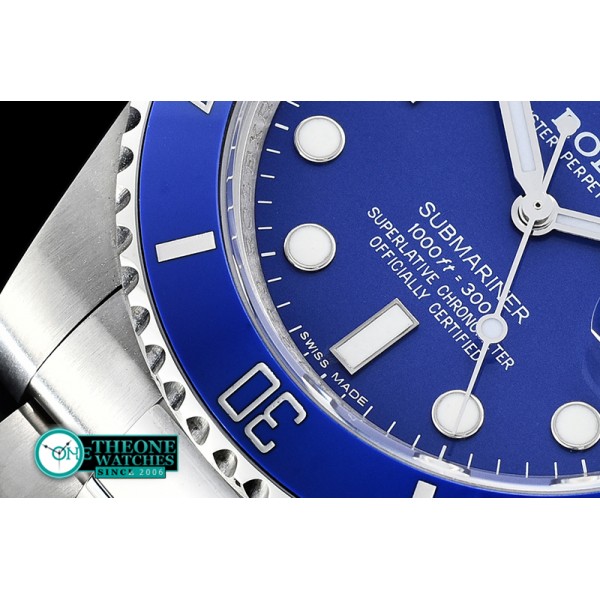 Rolex - Submariner 116619LN SS/SS Blue JF Asia 2824