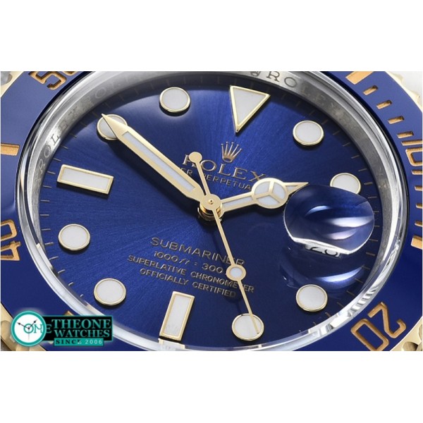 Rolex - Submariner 116613LN 904L Cer YG/SS Blue ARF SH3135