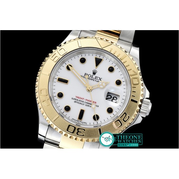 Rolex - YachtMaster 116613 40mm 904L YG/SS White GMF A3135