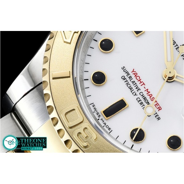 Rolex - YachtMaster 116613 40mm 904L YG/SS White GMF A3135