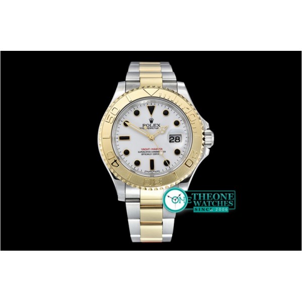 Rolex - YachtMaster 116613 40mm 904L YG/SS White GMF A3135