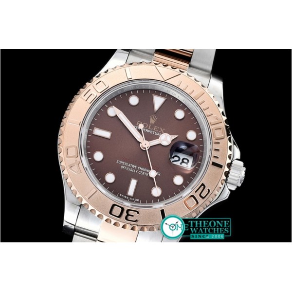 Rolex - YachtMaster 116623 40mm 904L RG/SS Brown GMF A3135