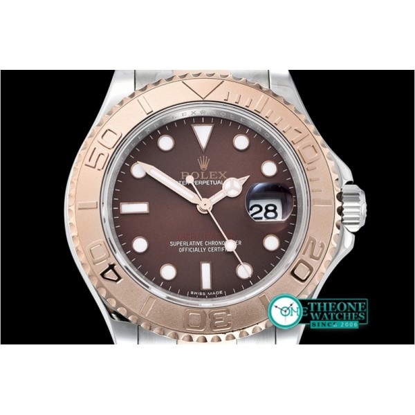 Rolex - YachtMaster 116623 40mm 904L RG/SS Brown GMF A3135