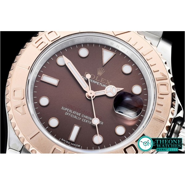 Rolex - YachtMaster 116623 40mm 904L RG/SS Brown GMF A3135