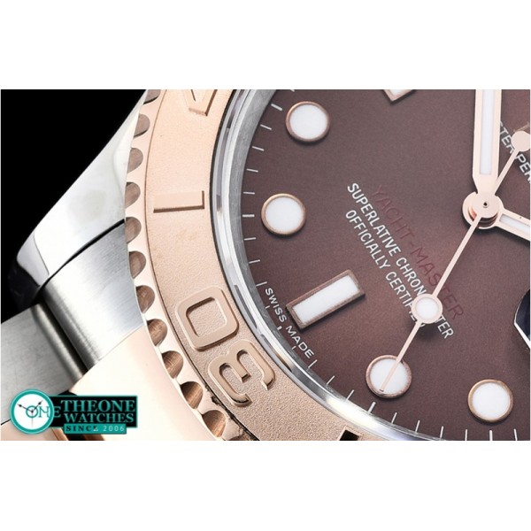 Rolex - YachtMaster 116623 40mm 904L RG/SS Brown GMF A3135