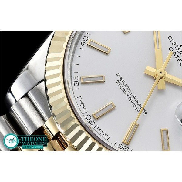 Rolex - DJ2 41mm Jub Flt Wrap 904L YG/SS Wht Stk GMF A2836