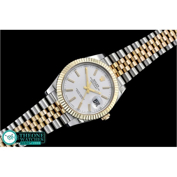 Rolex - DJ2 41mm Jub Flt Wrap 904L YG/SS Wht Stk GMF A2836