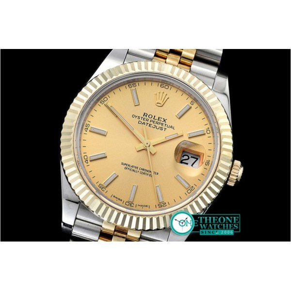 Rolex - DJ2 41mm Jub Flt Wrap 904L YG/SS Gold Stk GMF A2836