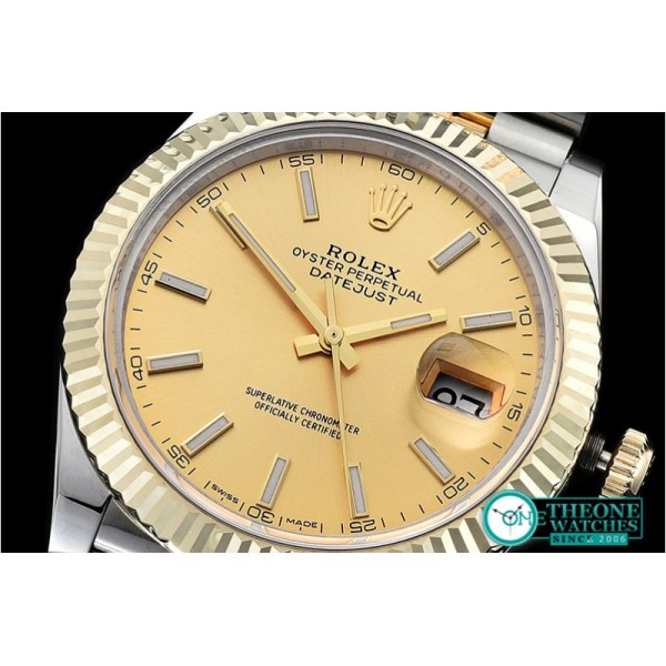 Rolex - DJ2 41mm Jub Flt Wrap 904L YG/SS Gold Stk GMF A2836