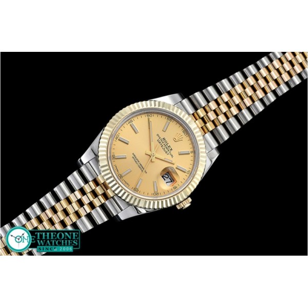 Rolex - DJ2 41mm Jub Flt Wrap 904L YG/SS Gold Stk GMF A2836