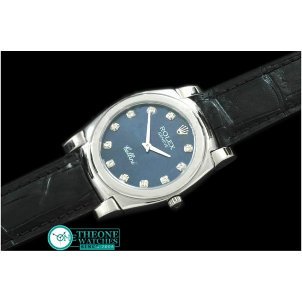 Rolex - Cellini SS/LE Blue Diam Swiss Quartz