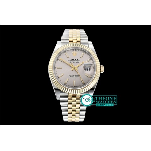 Rolex - DJ2 41mm Jub Flt Wrap 904L YG/SS L Grey Stk GMF A2836