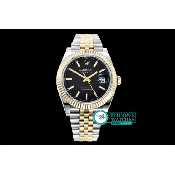 Rolex - DJ2 41mm Jub Flt Wrap 904L YG/SS Blk Stk GMF A2836