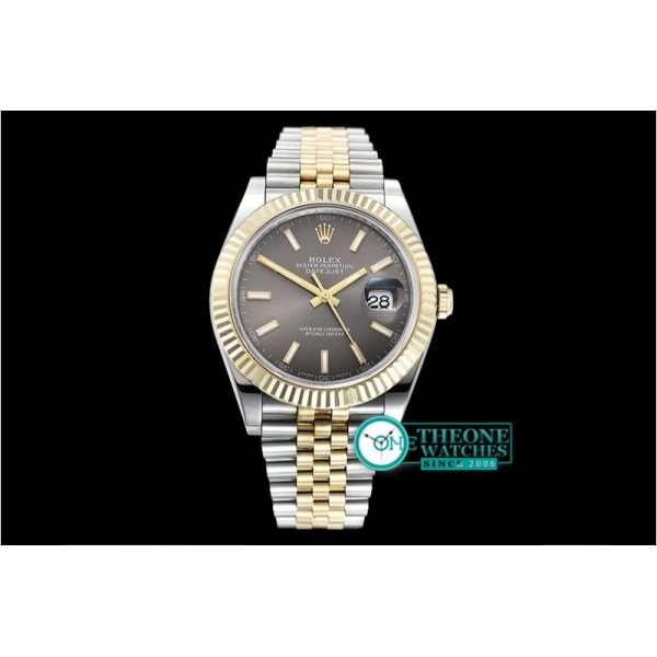 Rolex - DJ2 41mm Jub Flt Wrap 904L YG/SS D Grey Stk GMF A2836