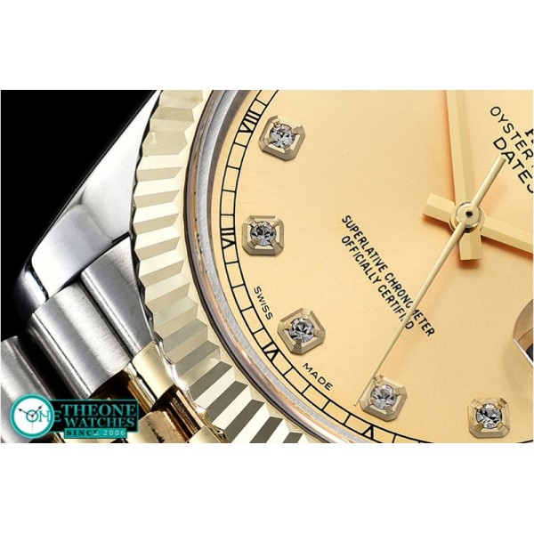 Rolex - DJ2 41mm Jub Flt Wrap 904L YG/SS Gold Diam GMF A2836