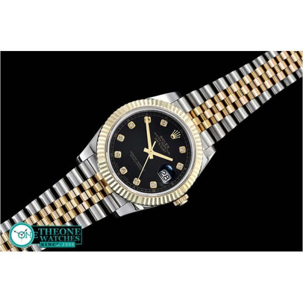 Rolex - DJ2 41mm Jub Flt Wrap 904L YG/SS Blk Diam GMF A2836