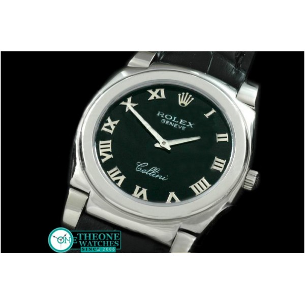 Rolex - Cellini SS/LE Black Roman Swiss Quartz