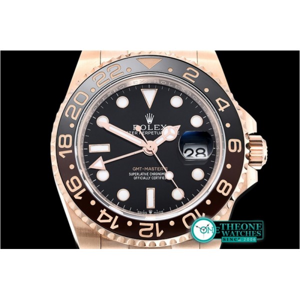 Rolex - GMT Master II 2018 126715CHNR RG/RG Black BP A2836