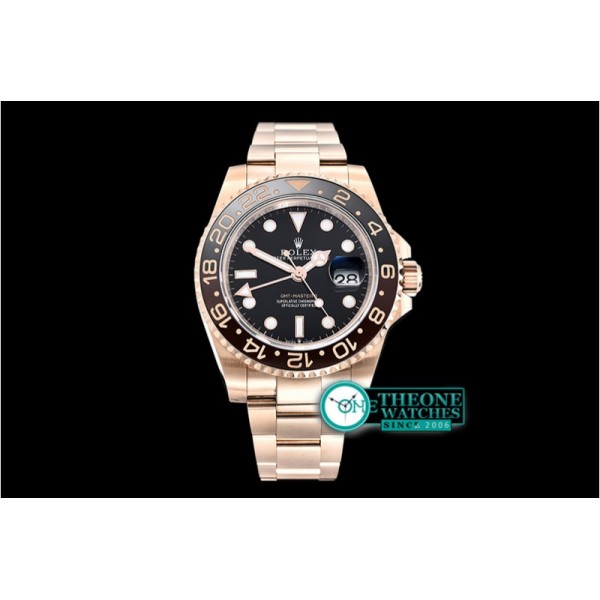 Rolex - GMT Master II 2018 126715CHNR RG/RG Black BP A2836