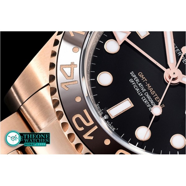 Rolex - GMT Master II 2018 126715CHNR RG/RG Black BP A2836