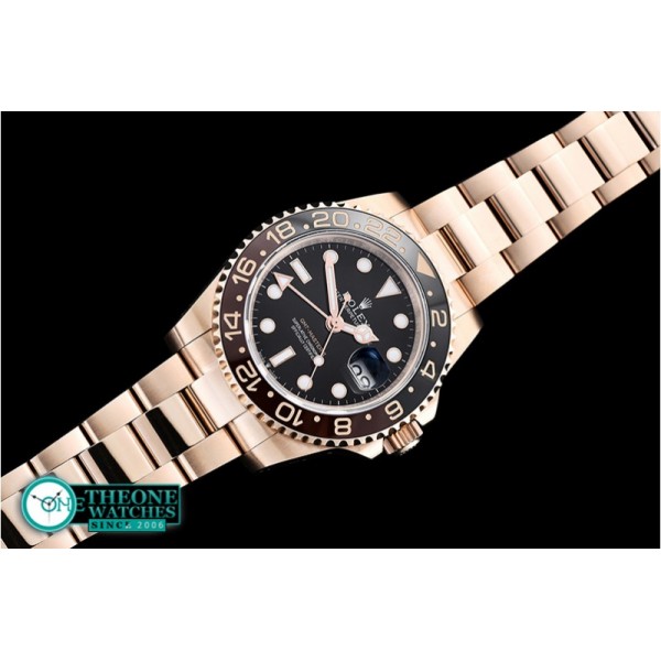 Rolex - GMT Master II 2018 126715CHNR RG/RG Black BP A2836