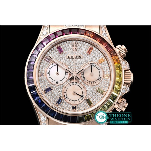 Rolex - Daytona 116595 RBOW RG/RG Diams BP A7750 4130 Mod