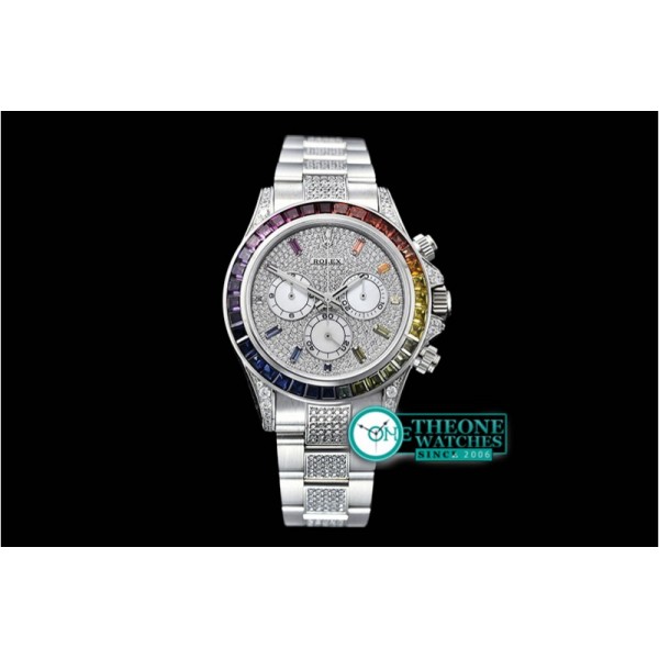 Rolex - Daytona 116599 RBOW SS/SS Diams BP A7750 4130 Mod