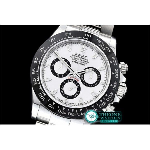 Rolex - Daytona 116500 CER/SS White 904L Noob V2 A4130 Mod